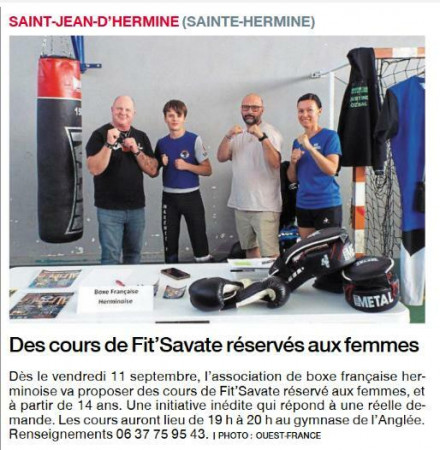 Nouveaux cours féminin de Fit'savate