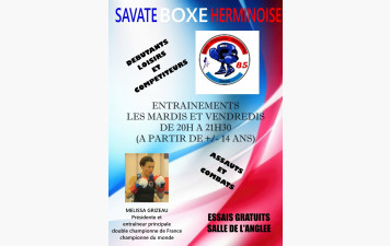 flyer de la savate boxe française herminoise